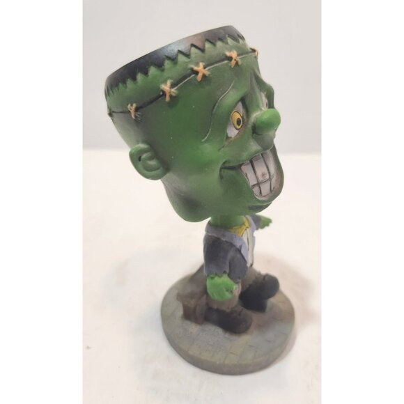 Vintage Frankenstein Monster Goofy Smile Ceramic Bobblehead Nodder Figurine - Picture 8 of 11